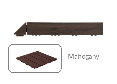 Podlahový nájezd s rohem Mosolut Hestra Woodlook - Barva: Mahagon