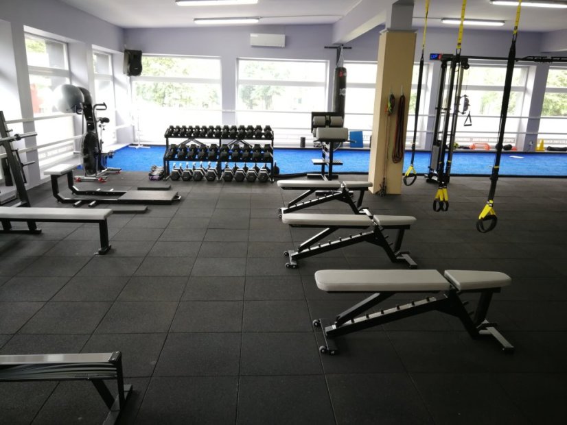 Mosolut Fitness Štandard doska 100 x 100, čierna - Výška [cm]: 3