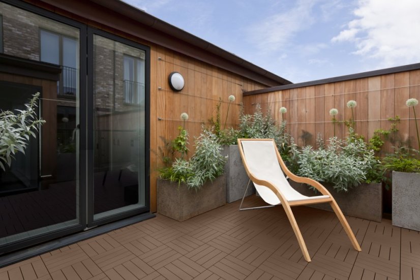 Vonkajšia dlažba Mosolut Hestra Woodlook, tmavý dub, 1 m²