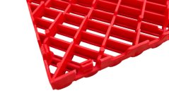 Mosolut AERO plastic floor tiles, red