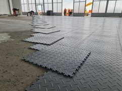 PVC-Bodenplatte Mosolut Machine Industrial, 7 mm, Diamant, Graphit