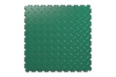 Mosolut Machine Industrial PVC Tiles, 7mm, Diamond, Green