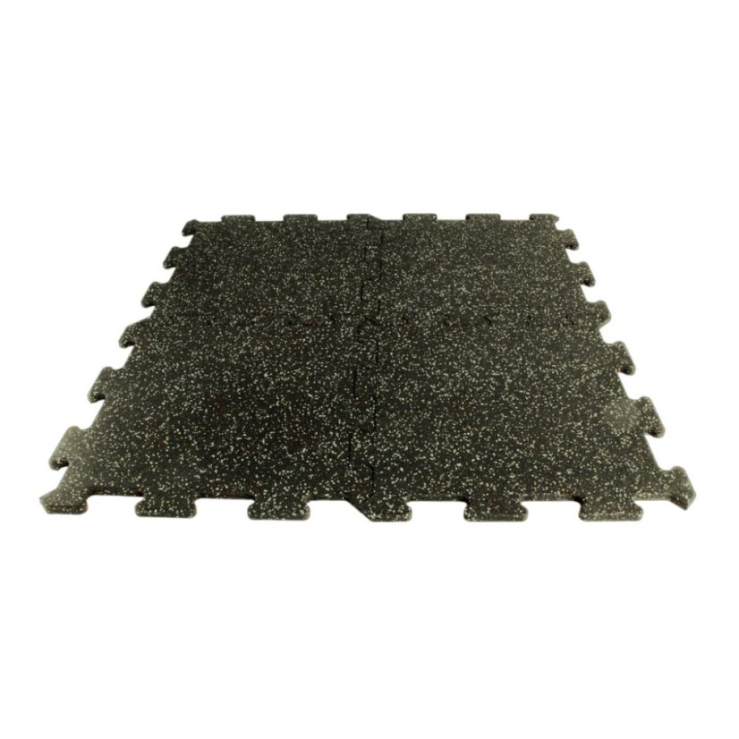 Mosolut Fitness Puzzle Standard 102,5 × 102,5 cm, čierna s 10 % žltého EPDM