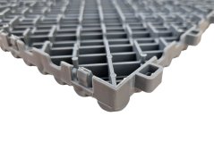 Mosolut AERO plastic floor tiles, grey