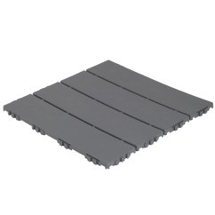Mosolut Hestra outdoor flooring, Woodlook, grey, 1 m²