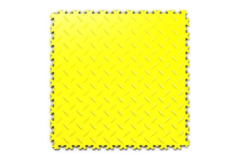 PVC-Bodenfliese Mosolut Machine Industrial, 7mm, diamant, Gelb
