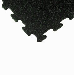 Mosolut Fitness Puzzle Standard 102,5 x 102,5 cm, černá s 10 % zeleného EPDM