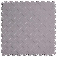 PVC-Bodenfliese Mosolut Machine Industrial ECO, 7 mm, diamant, Hellgrau