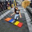 Mosolut AERO plastic floor tiles, yellow