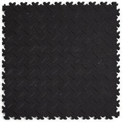 PVC dlažba Mosolut Machine Industrial ECO, 7mm, diamant, černá