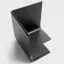 Mosolut Machine Resistance Cove Moulding roh, čierna - Varianta: Vonkajší roh