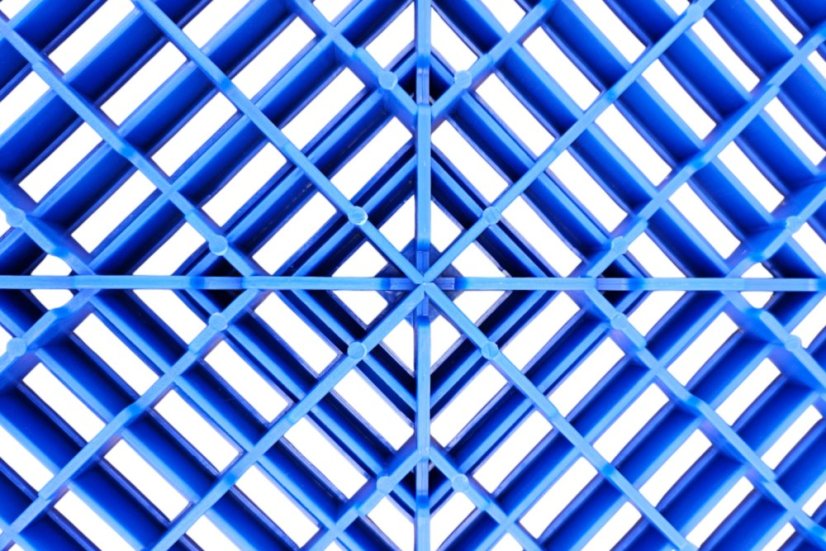 Mosolut AERO plastic floor tiles, blue