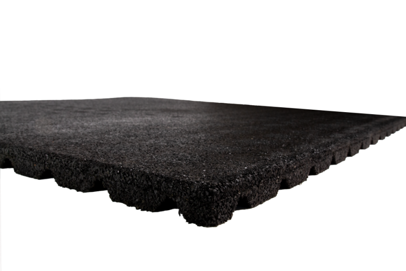 Mosolut Rubber Deska Anti-Shock 100x100cm, outdoor, čierna - Výška [cm]: 4,3
