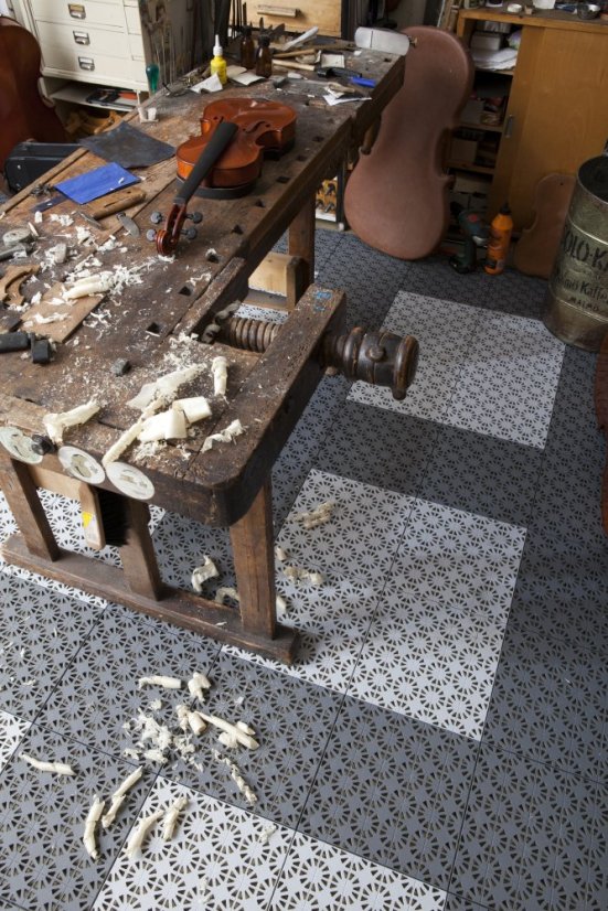 Plastová dlažba Mosolut Hestra Klasik, tmavosivá, 1 m²