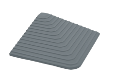 Plastový podlahový roh Mosolut Event, šedá