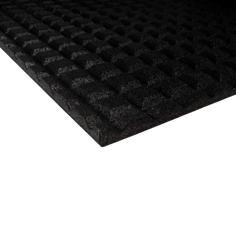 Mosolut Rubber Deska Anti-Shock 100x100cm, outdoor, čierna - Výška [cm]: 4,3