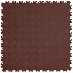 PVC dlažba Mosolut Machine Industrial ECO, 7mm, diamant, hnědá
