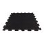Mosolut Fitness Puzzle Standard 102,5 × 102,5 cm, čierna s 10 % červeným EPDM - Výška [cm]: 1,5