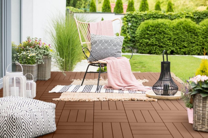 Vonkajšia dlažba Mosolut Hestra Woodlook, tmavý dub, 1 m²