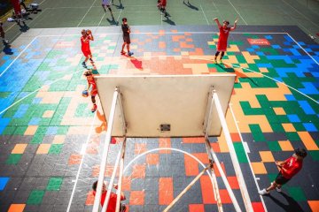 Basketbal 3×3 - Plošné pokrytí 1 ks / m² - 0,14