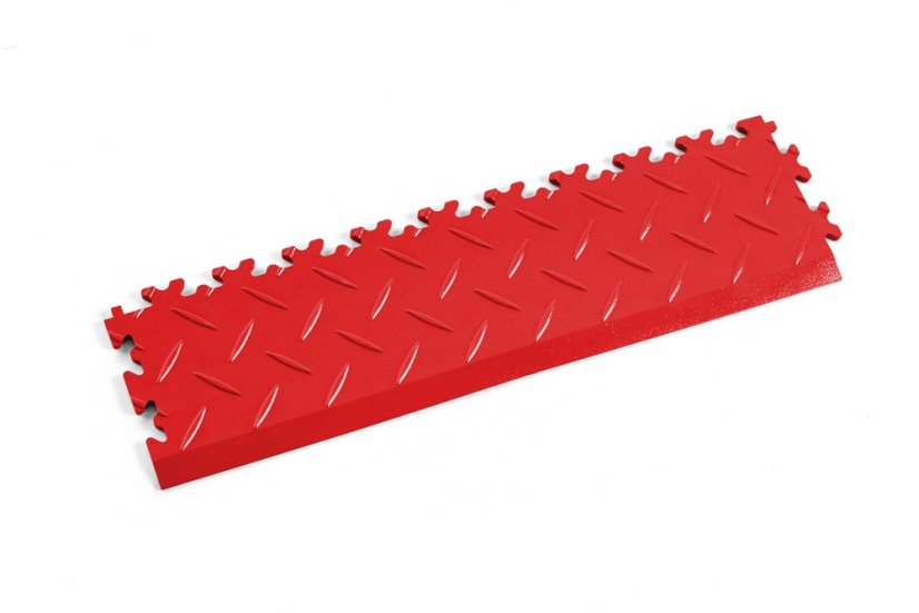 PVC nájezd Mosolut Machine Industrial+, diamant - Barva: Červená