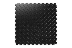 Mosolut Machine Industrial 7 mm PVC Tiles, Diamond, Black