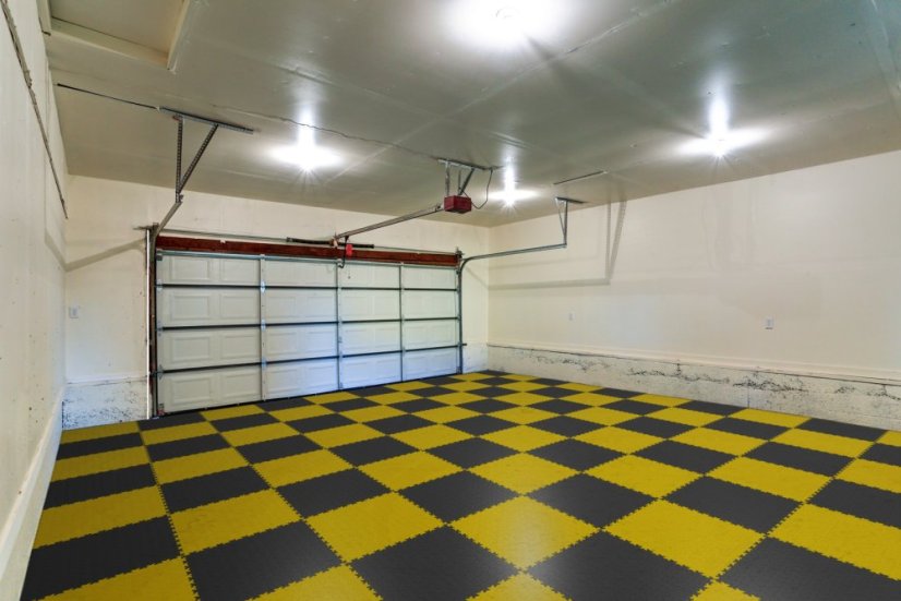 PVC-Bodenfliese Mosolut Machine Industrial, 7mm, diamant, Gelb