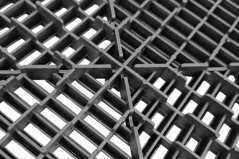 Mosolut AERO plastic floor tiles, black