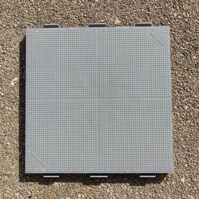 Mosolut Event outdoor solid plastic tile, grey