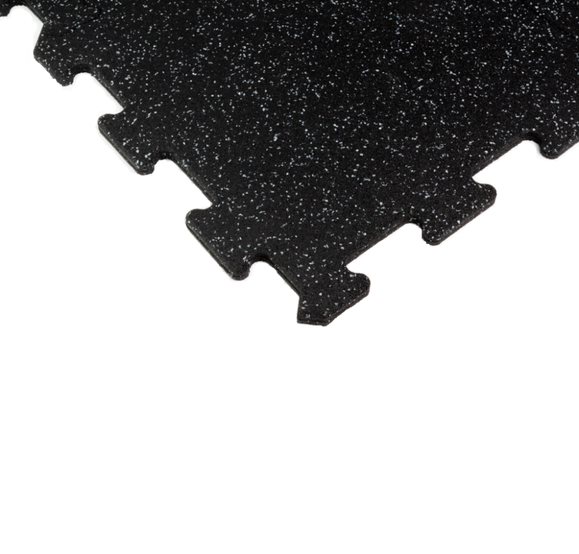 Mosolut Fitness Puzzle Standard 102,5 × 102,5 cm, čierna s 10 % sivou EPDM - Výška [cm]: 1,5