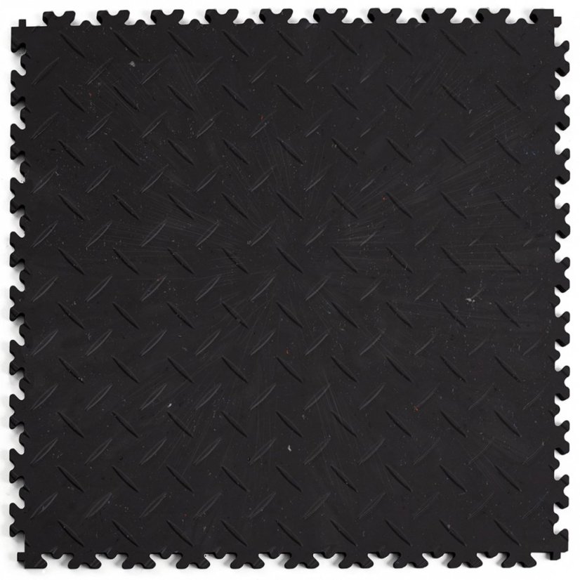 PVC dlažba Mosolut Machine Industrial+ diamant, ECO, čierna