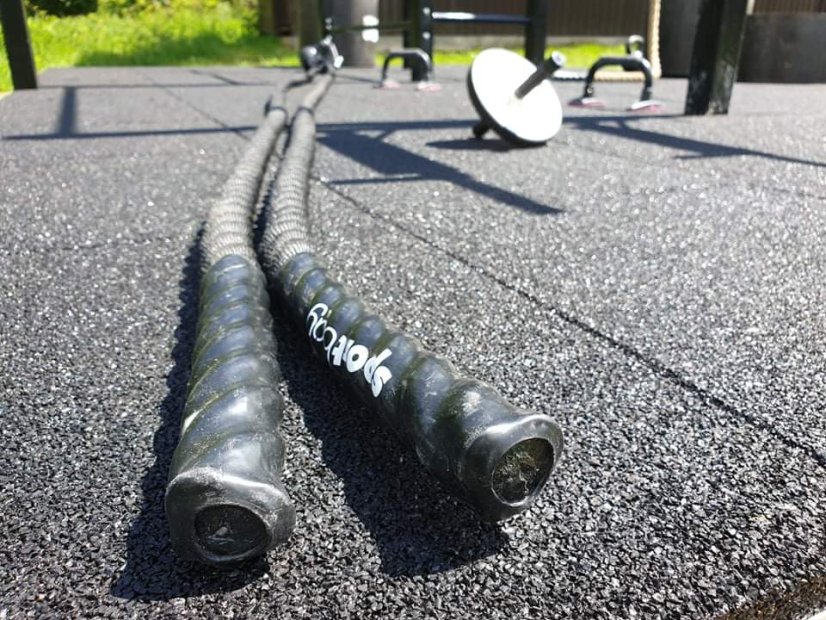 Mosolut Fitness Štandard doska 100 x 100, čierna - Výška [cm]: 3