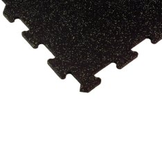Mosolut Fitness Puzzle Standard 102,5 × 102,5 cm, černá s 10 % žlutého EPDM