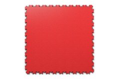 Mosolut Machine Industrial+ PVC Tiles, Smooth, Red