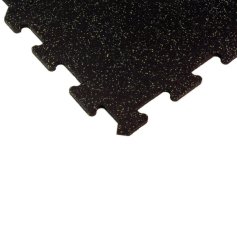 Mosolut Fitness Puzzle Standard 102,5 × 102,5 cm, čierna s 10 % žltého EPDM