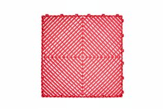 Mosolut AERO plastic floor tiles, red